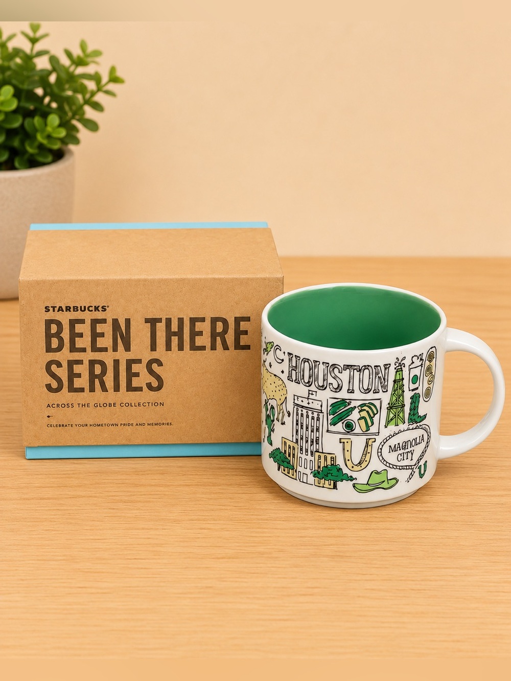 Starbucks Houston Mug “Been There” Series Magnolia City w/ Box 14oz new